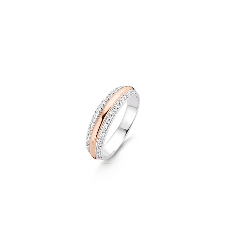 Rose goldplated silver rings TI SENTO Milano