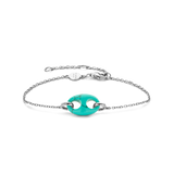 Coffee Bean Turqoise Bracelet