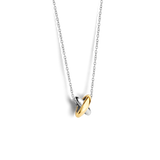 Bicolor Cross Necklace