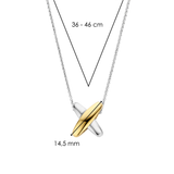 Bicolor Cross Necklace