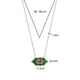 Emerald Cosmic Necklace