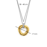 Twisted Circle Gold Vermeil Necklace