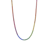 Multi Colour Tennis Necklace