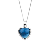 Blue Heart Necklace with pendant