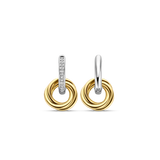 Zirconia Crossover Circle Hoops