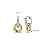 Zirconia Crossover Circle Hoops