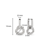 Zirconia Heart Earrings